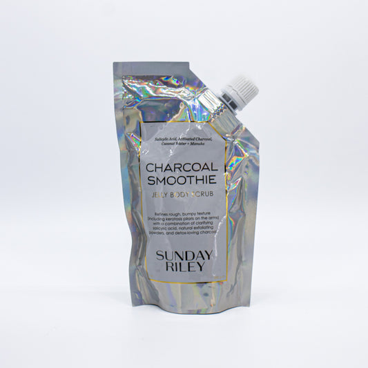 SUNDAY RILEY Charcoal Smoothie Jelly Body Scrub 7oz - Imperfect Container