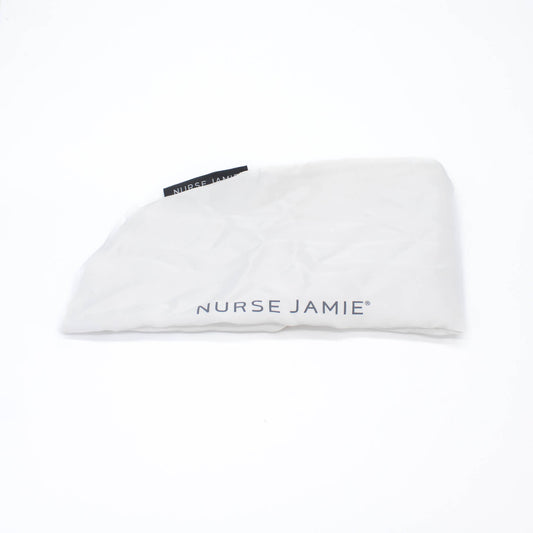 NURSE JAMIE Beauty Bear Satin Pillowcase WHITE - Missing Box