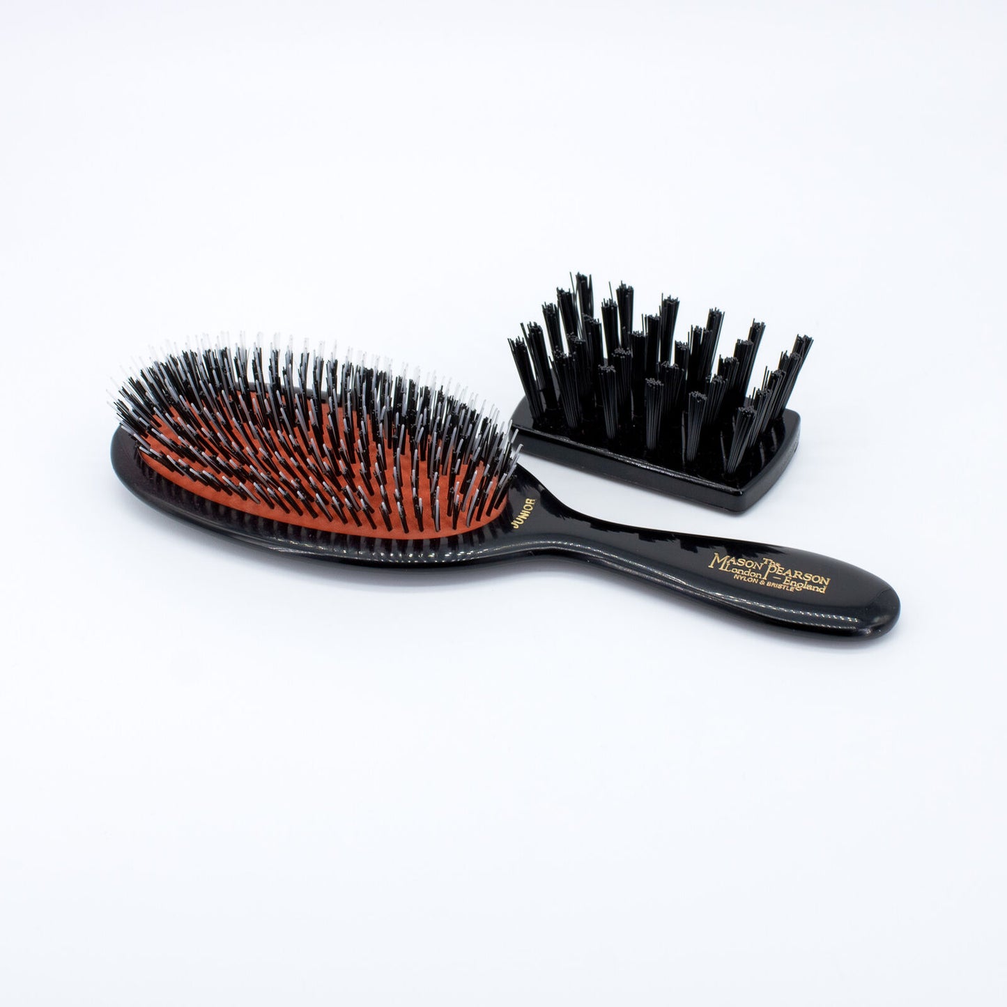 MASON PEARSON Junior Hair Brush BN2 Medium Size DARK RUBY - Imperfect Box